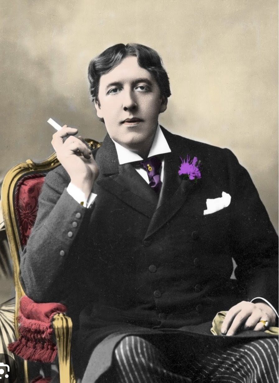 Oscar Wilde in velvet jacket